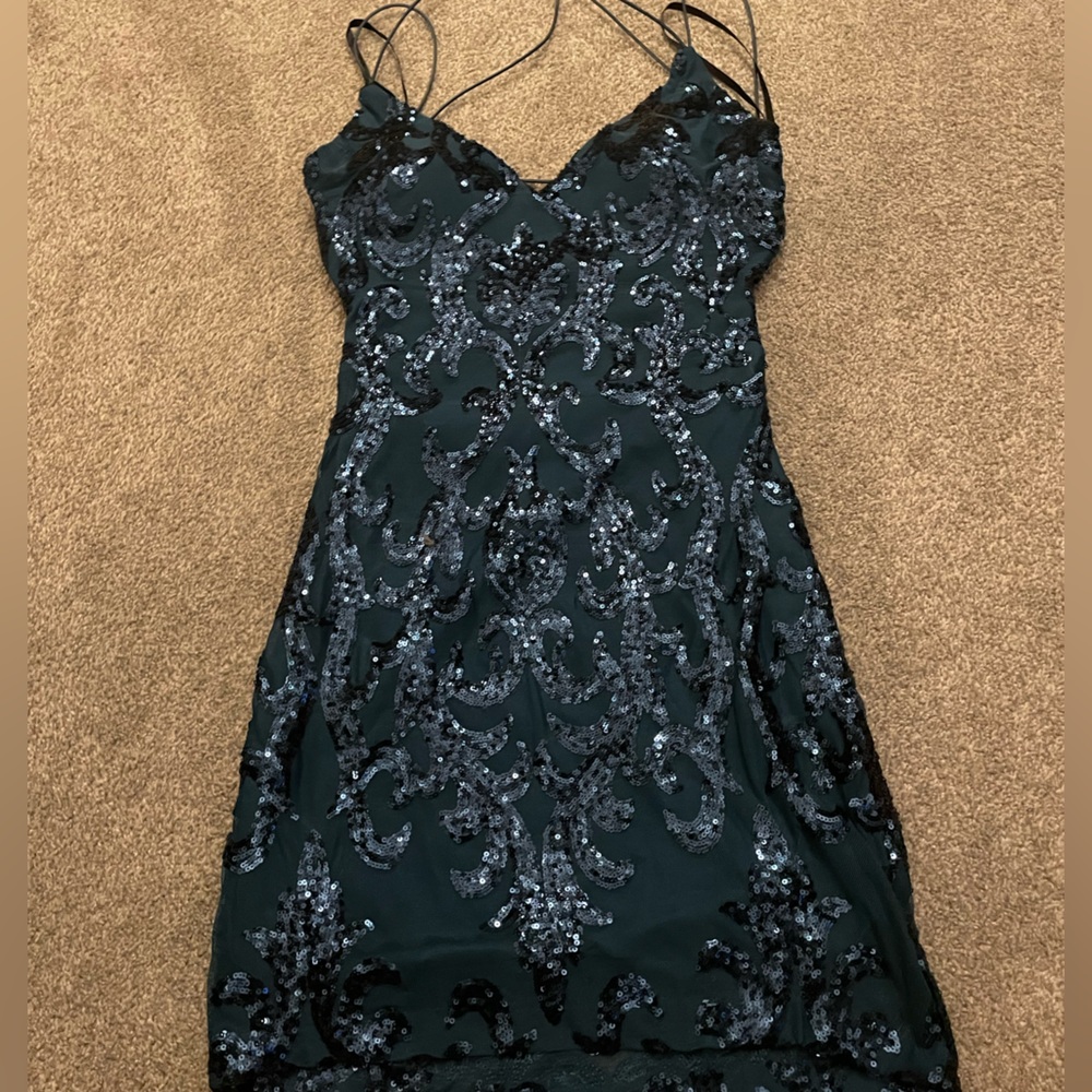 Sequins bodycon mini dress Size: S